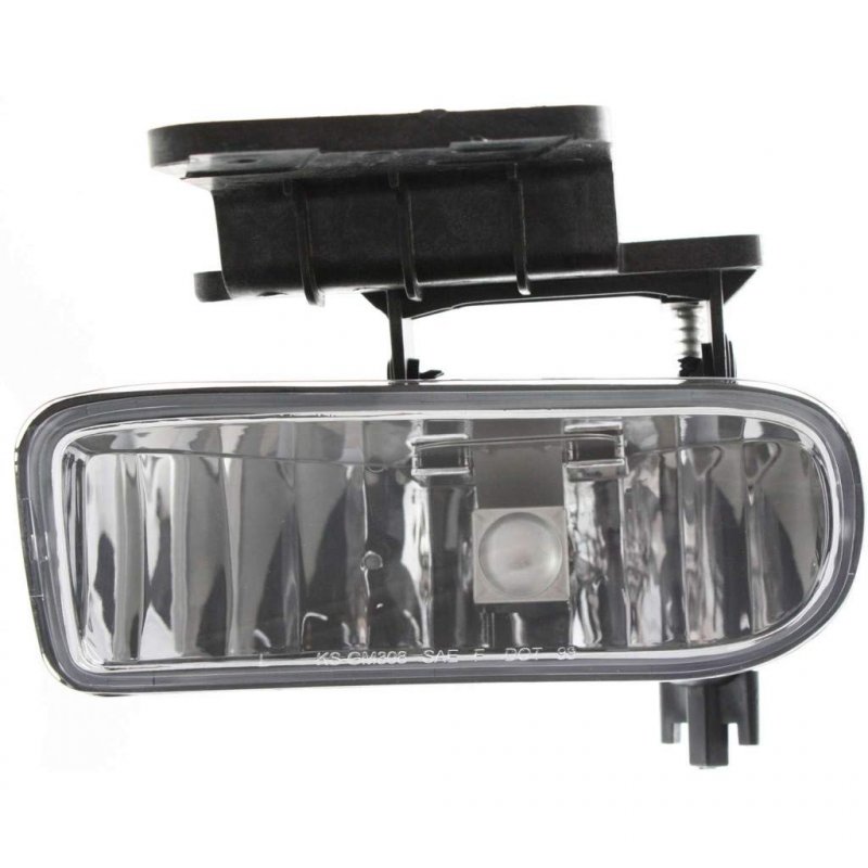 Chevy Silverado 3500 Fog Light Assembly 2001 2002 Driver Side W Bracket Rectangular Gm2592113 10368476