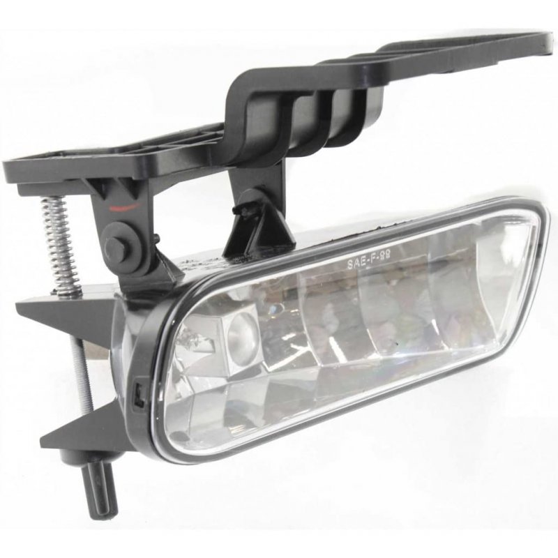 Chevy Silverado 3500 Fog Light Assembly 2001 2002 Driver Side W Bracket Rectangular Gm2592113 10368476