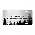 Ipick Image Made For Jeep Grand Cherokee Forrest Sillhouette Graphic Brush Special Aluminum Metal License Plate