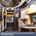 Facon 12v Led Rv Dome Light Length 9-1 4 Dds01-608-cw Large Oval Pancake 12volt Interior Ceiling With On Off Switch For