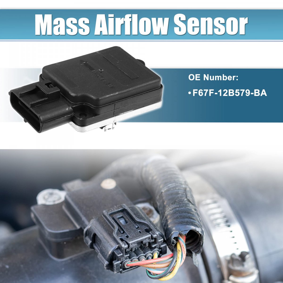 F67f-12b579-ba Mass Air Flow Sensor Meter Ford Escort 1 9l 1996 For 2 0l 1997-2002 Maf Car Airflow Replacement