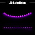 X Autohaux 10 Pcs 30cm 1ft Interior Universal Led Strip Light 12v Flexible Waterproof Underglows For Cars Truck Motorcycles