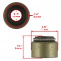 Caltric 16x Valve Stem Seal Compatible With Kawasaki Eliminator 1000 1987
