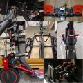 Steering Damper Stabilizer Linear Reversed Safety Control Adjustable Universal Motorcycle Aluminum Alloy Cnc Orange W Black