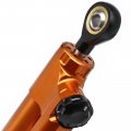 Steering Damper Stabilizer Linear Reversed Safety Control Adjustable Universal Motorcycle Aluminum Alloy Cnc Orange W Black