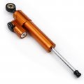 Steering Damper Stabilizer Linear Reversed Safety Control Adjustable Universal Motorcycle Aluminum Alloy Cnc Orange W Black