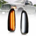 Nslumo Led Side Mirror Marker Lights For 2003-2007 F250 F350 F450 F550 F650 Super Duty White Running With Amberturn Signal 