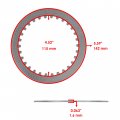 Caltric Clutch Friction Steel Plates Compatible With Yamaha R1 Yzf-r1 Yzfr1 2009 2010 2011 2012 2013 2014