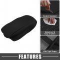 A Absopro Car Center Console Pad Waterproof Armrest Seat Box Cover Protector For Dodge Durango 2011-2020 Black