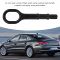 Towing Hook Black Car Tow 1t0 805 615 A Heavy Duty Eye Bumper Trailer Ring Replacement For R32 Rabbit Eos Cc