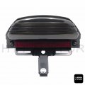 Httmt Mt450-001- Us Smoked Tri-bar Wide Fender Led Tail Light Bracket Compatible With H-d Fxst Fxstb