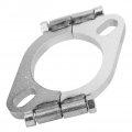 2 5in 63mm Universal Split Flange Car Repair Steel Flat Oval Replacement Accessory 