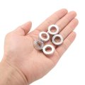 12pcs Aluminum Spacer 12mm Bore X 20mm Od 6mm Length Screw Bushing Plain Finish Round Metal For M12 Screws Bolts And Rods 