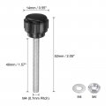 Uxcell 4 Set M4 X 40mm Male Thread Knurled Knobs Thumb Screws With Nuts Washers Clamping Knob Grip 14mm Plastic Head Hand