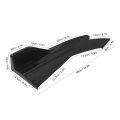 Universal 2pcs Abs Car Rear Bumper Canard Lip Side Skirt Splitter Spoiler Fin Diffuser Auto Exterior Trim Glossy Black