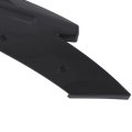 Universal 2pcs Abs Car Rear Bumper Canard Lip Side Skirt Splitter Spoiler Fin Diffuser Auto Exterior Trim Glossy Black