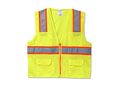 Occunomix Lux-atrans-ys Classic Solid Two-tone Surveyor Vests Small Yellow 