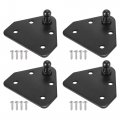 X Autohaux 4 Set Car Ball Studs Mounting Brackets For Gas Struts Shocks With Screws 64x58x21mm