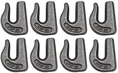 Ba Products 11-38wgh-x8 Set Of 6 Grade 70 Weldable Grab Hook For 3 8 Chain Tow Rigging Weld On