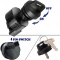 Glenparts 4 Pin 2 Position Ignition Key Switch For Polaris Scrambler 400 500 2x4 2000 Atv Diesel 455 2001 Atp 330 4x4 2004 2005