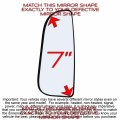 Driver Left Side Mirror Glass Assembly With Plastic Back Plate Compatible 2010-2023 Dodge Ram 1500 2500 3500 Pickup Truck Lower
