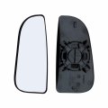 Driver Left Side Mirror Glass Assembly With Plastic Back Plate Compatible 2010-2023 Dodge Ram 1500 2500 3500 Pickup Truck Lower