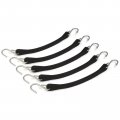 The Rop Shop Pack Of 5 9 Black Rubber Tarp Strap Bungee Cord Tie Down For Truck Durable