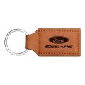 Ford Escape Rectangular Brown Leather Key Chain Official Licensed