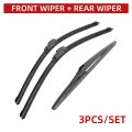 3 Wipers 22 19 12 Front And Rear Replacement Fit For Toyota Highlander Kluger Xu20 2000-2007 Windshield Blades Original