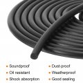 Uxcell Nitrile Rubber Seal Strip 5mm 0 20 Diameter X 4 Meters 13 12ft Long Round Solid Weather Stripping For Reduce Noise Shock