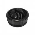 X Autohaux 4pcs 63mm Air Conditioning Deflector Outlet Side Roof Round Vent Ventilation For Car Rv Bus Black