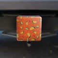 Delicious Taco Fiesta Pattern With Chili And Lime Tow Trailer Hitch Cover Plug Insert