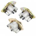 Caltric Front And Rear Brake Caliper With Pads Compatible Polaris Sportsman 550 2010 2011 2012 2013 2014 Except Forest