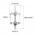 Uxcell Needle Valve Type Oil Cup M14x1 5 Thread 200ml Sight Gravity Drip Feed Oiler