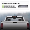 Led Bar 3rd Brake Light For Dodge Ram 1500 2500 3500 2009-2017 High Mount Stop Rear Tail Cargo Lamps I Type Smoke Lens Chrome