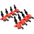 Dragon Fire Performance Power Pack 8pc Iridium Spark Plug Set Ignition Coils Compatible With Ford 2004-08 F150 F250 F350