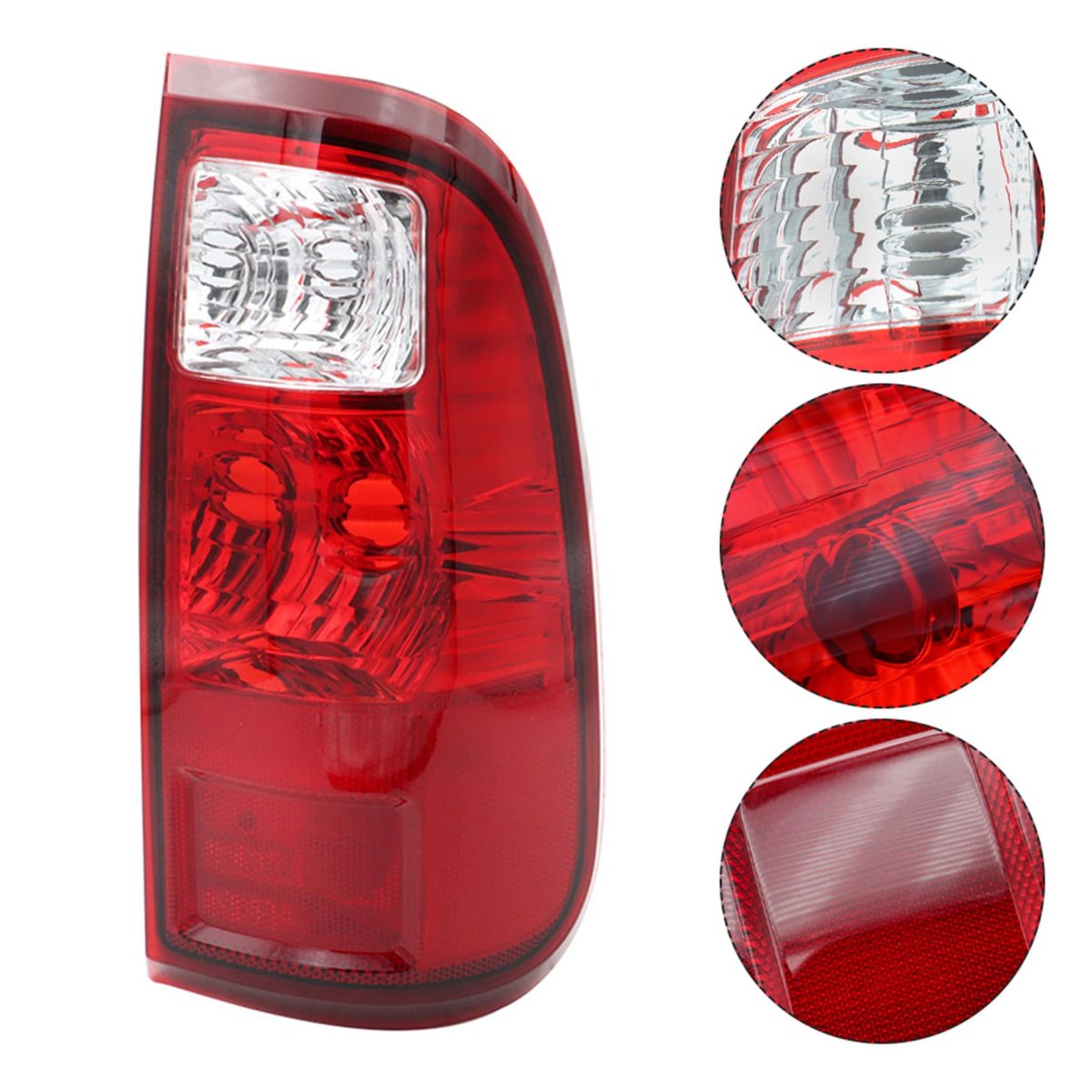 Tail Light Assembly Replacement For 2008-2016 F250 Left And Right Side Rear Lamps Bc3z13404a Bc3z13405a Clear Red Lens Pair