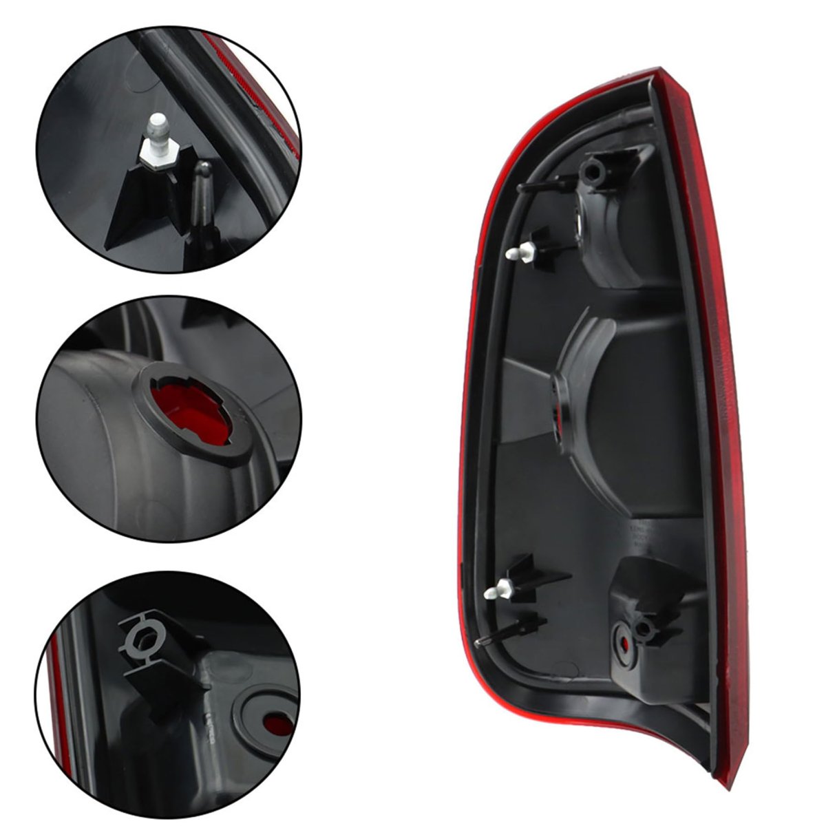 Tail Light Assembly Replacement For 2008-2016 F250 Left And Right Side Rear Lamps Bc3z13404a Bc3z13405a Clear Red Lens Pair