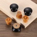 6pcs Wooden Knobs 37mm 1 5 Round Kitchen Cabinet Single Hole Drawer Pull Hardware Handles Decorative Furniture For Dresser