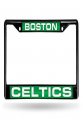 Rico Industries Nba Boston Celtics Black Laser Cut Chrome Frame 12 X 6 Car Truck Suv Automobile Accessory 