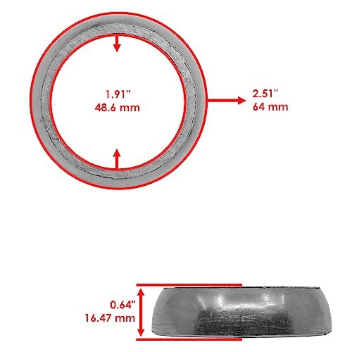 Muffler Gasket For Can-am Maverick 1000 Xrs 2013 2014 1000r 4x4 Xmr Xxc Dps 2018 And Max 2017 Part 707601128 3 Pack