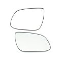 Side Mirror Glass Pair For Kia Forte 2010 2011 2012 2013 Driver And Passenger Non Heated With Backing Plate 876211m100 