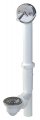 Plumb Pak Pp64w Trip Lever Bath Drain 1-1 2 In Plastic Polished Chrome No Size White 