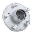 5 On 4 Inch Galvanized Trailer Hub Replacement For 1 2000 Lbs Spindle 