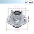 5 On 4 Inch Galvanized Trailer Hub Replacement For 1 2000 Lbs Spindle