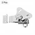 Uxcell Twist Latches Iron Spring Loaded Butterfly Latch For Toolbox Suitcases Wooden Box 3 1x2 6 2pcs