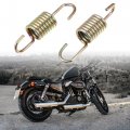 X Autohaux 4pcs 6cm Length Gold Tone Plated Steel Motorcycle Brake Pedal Return Spring For Suzuki