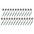 25set 10x10 3mm Cam Locking Screws With M6x40mm Furniture Connecting Fitting Bolts Dowels For Splicing Assembly Of Table 