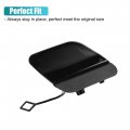 Uxcell Rear Bumper Tow Hook Cover For Mercedes E-class W213 S213 2017-2020 Eye Cap No A2138853701 Glossy Black