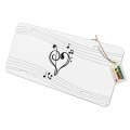 Graphics More Treble Bass Clef Heart Music Black White Novelty Metal Vanity Tag License Plate
